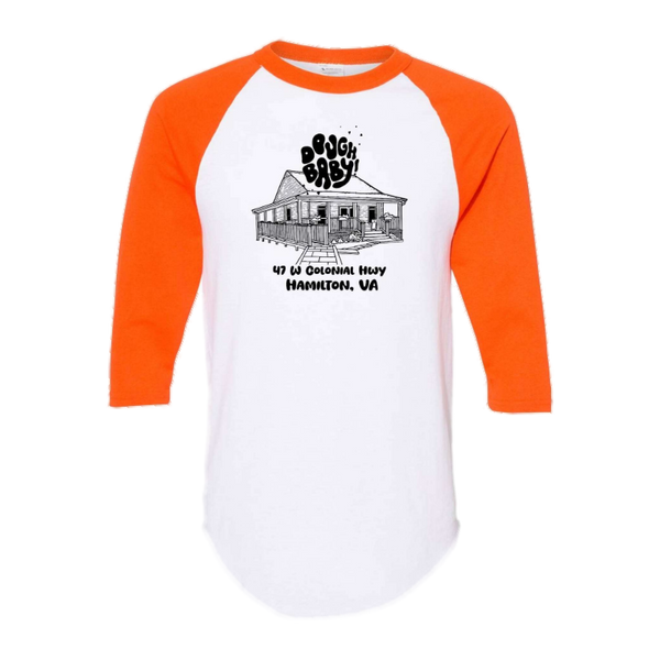 Dough Baby raglan shirt mockup