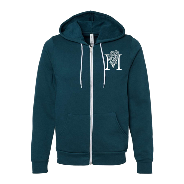 The Mercantile zip hoodie mockup