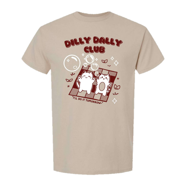 Dilly Dally Club t-shirt mockup