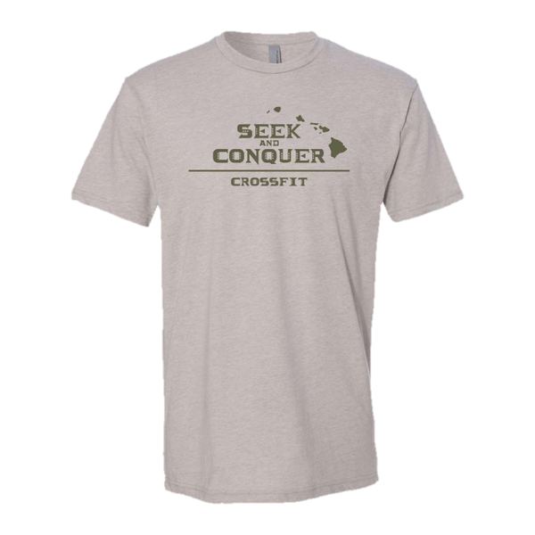Seek and Conquer CrossFit t-shirt mockup